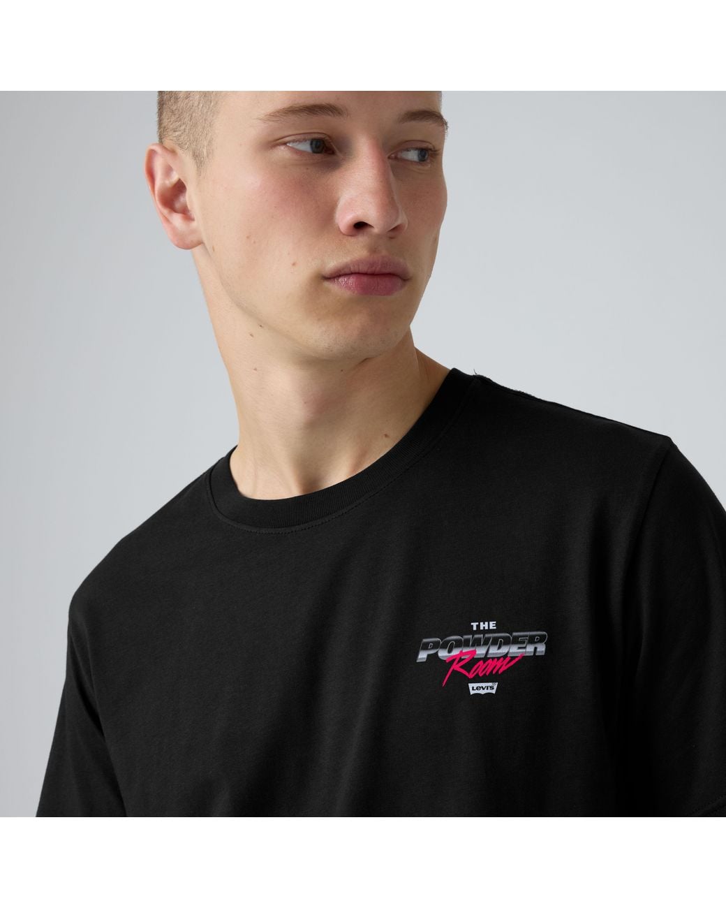 Levi's Black Relaxed Fit Graphic Tee for men