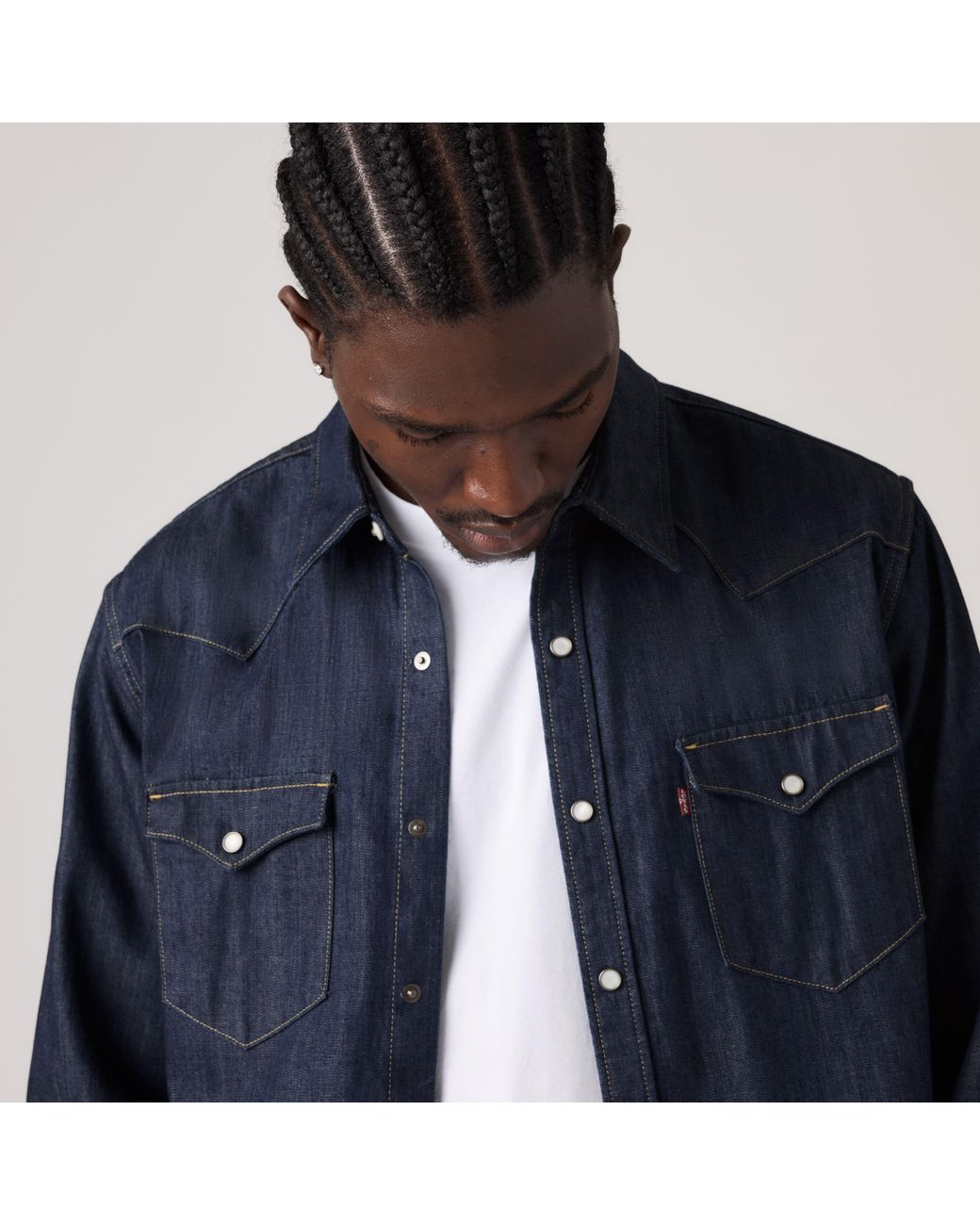 Levi's Black Barstow Western Standard Fit Shirt for men