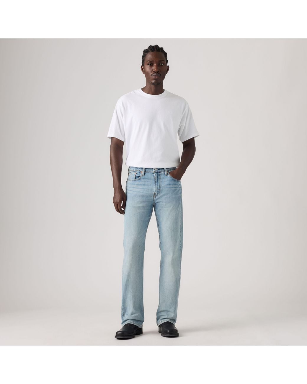 Levi's Blue 527 Slim Bootcut Jeans for men