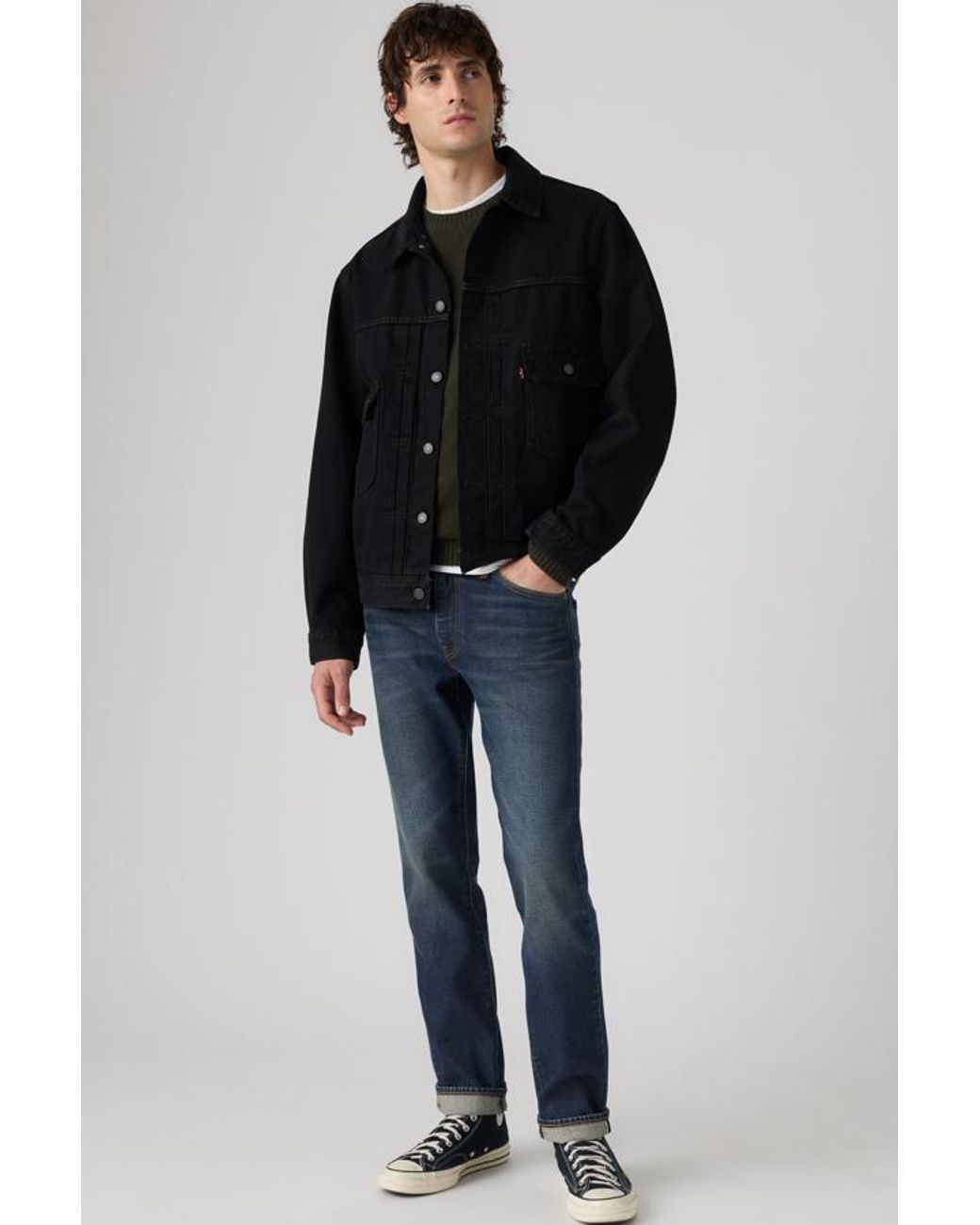 Levi's Blue 511 Slim Selvedge Jeans for men