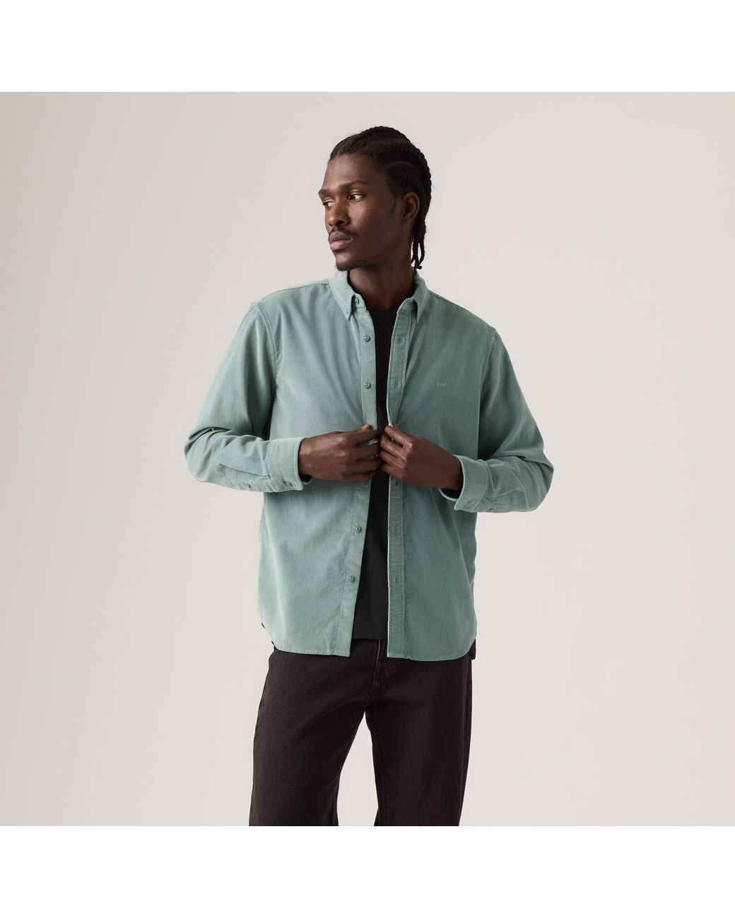 Camicia Authentic Button Down di Levi's in Green da Uomo