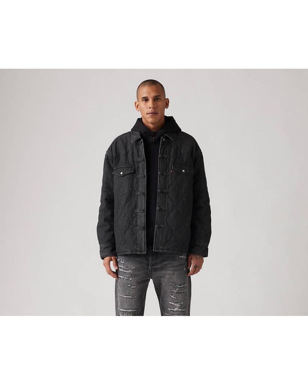 CLOT LEVI'S® PADDED WESTERN SHIRT S Levi's X Clot Padded Denim Western Shirt in Black for Men | Lyst UK