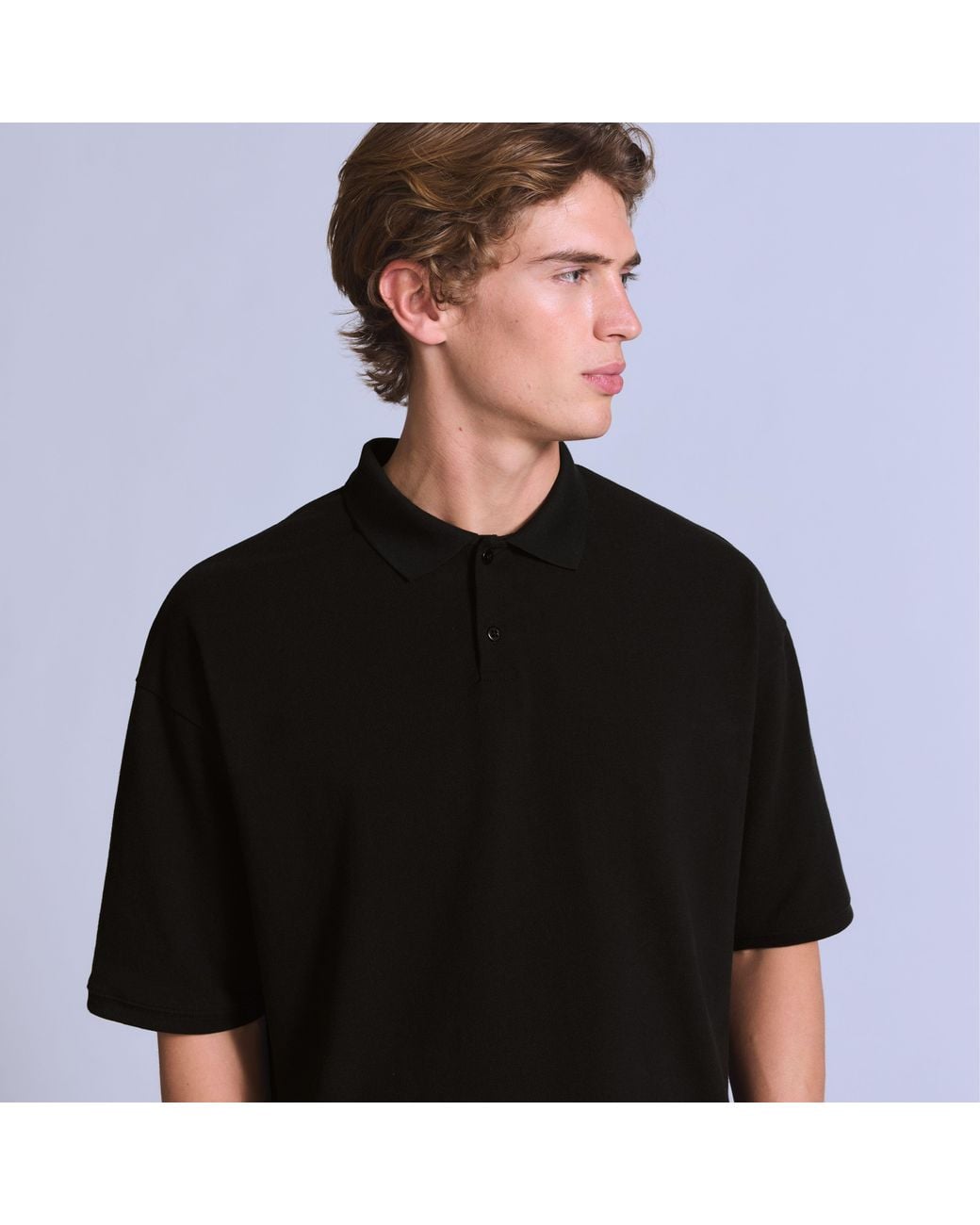 Levi's Black Cropped Polo for men