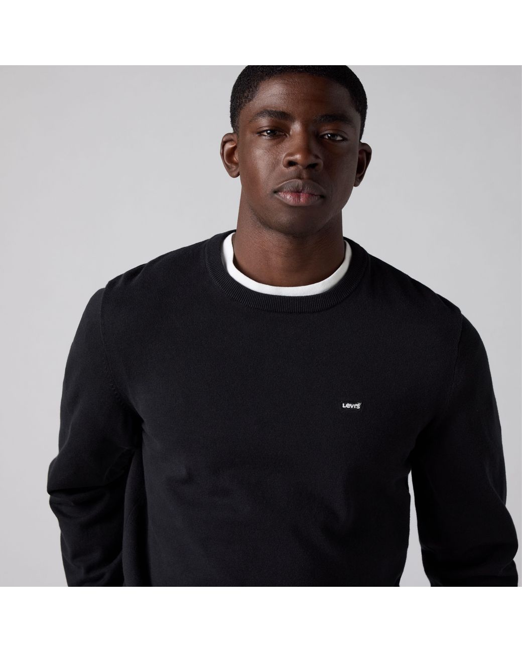 Levi's Black Lightweight Housemark Sweater for men