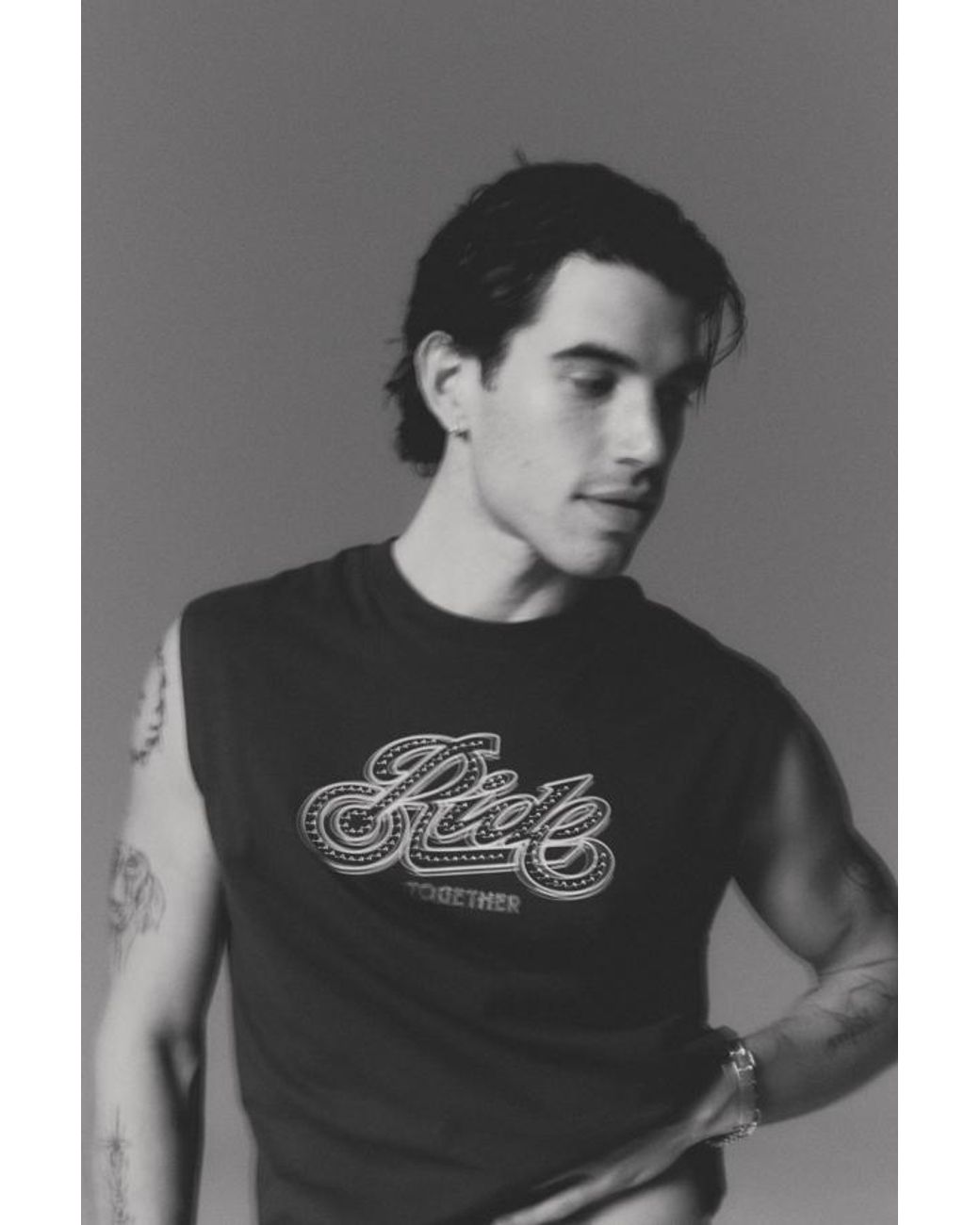 Levi's Gray Cropped Muscle Tank for men