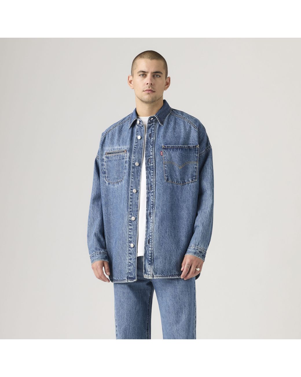 Levi's Blue Twist Shacket for men