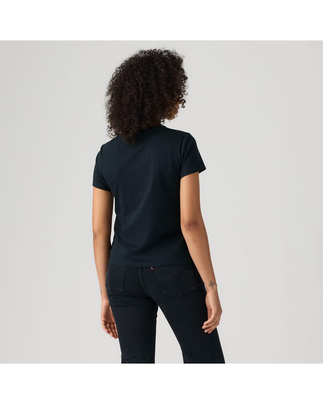 Perfect Tee Levi's de color Black