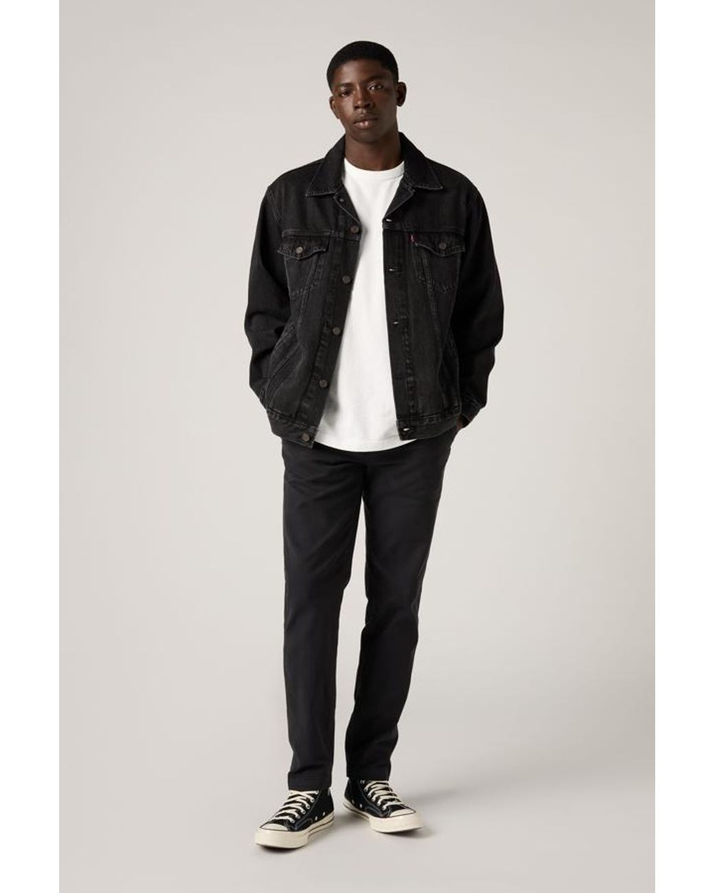 Levi's Black Xx Chino Standard Taper Pants for men