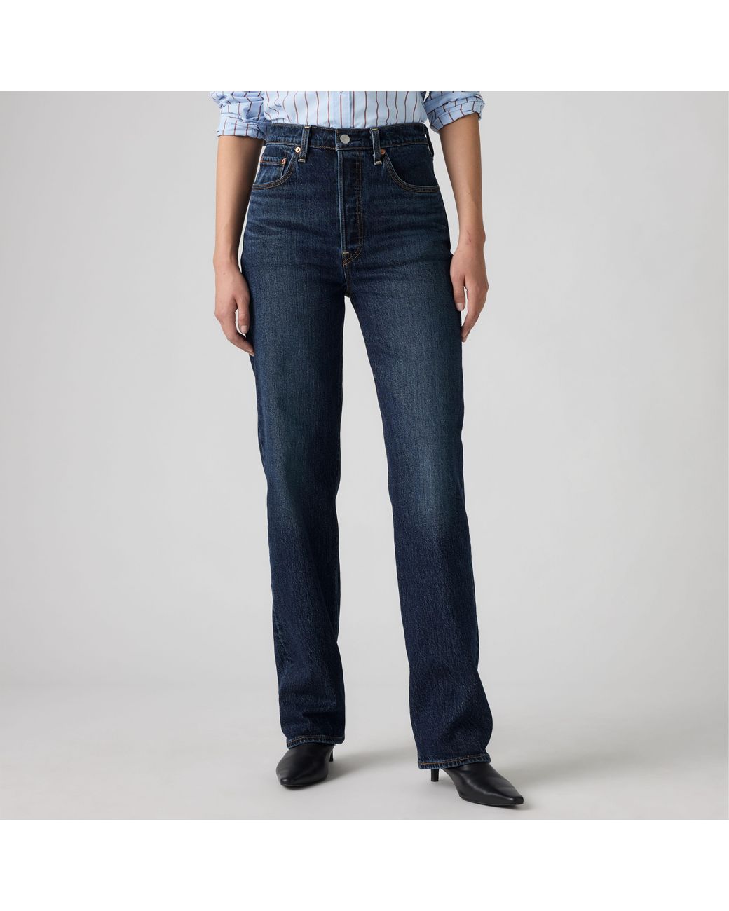 Levi's Ribcage Full Length Jeans in het Blue