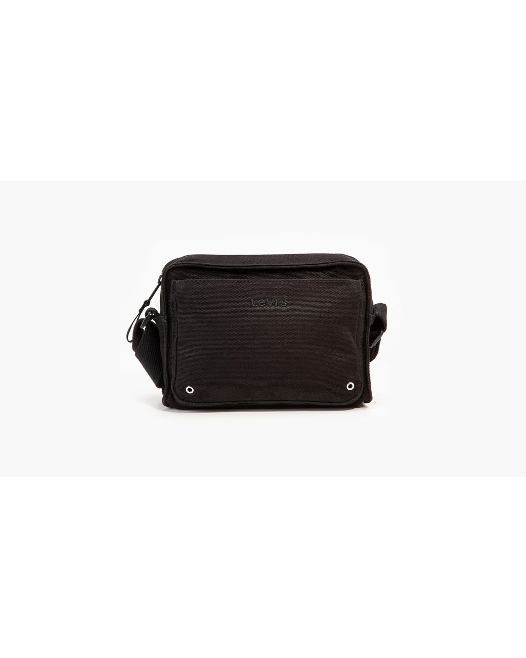 Levi black leather cross body online bag