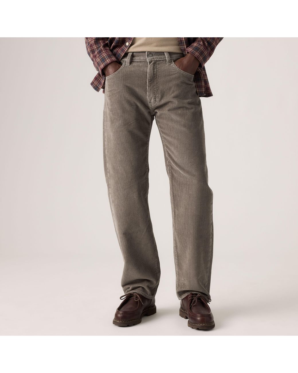 Levi's Natural 555 Relaxed Straight Corduroy Pants for men