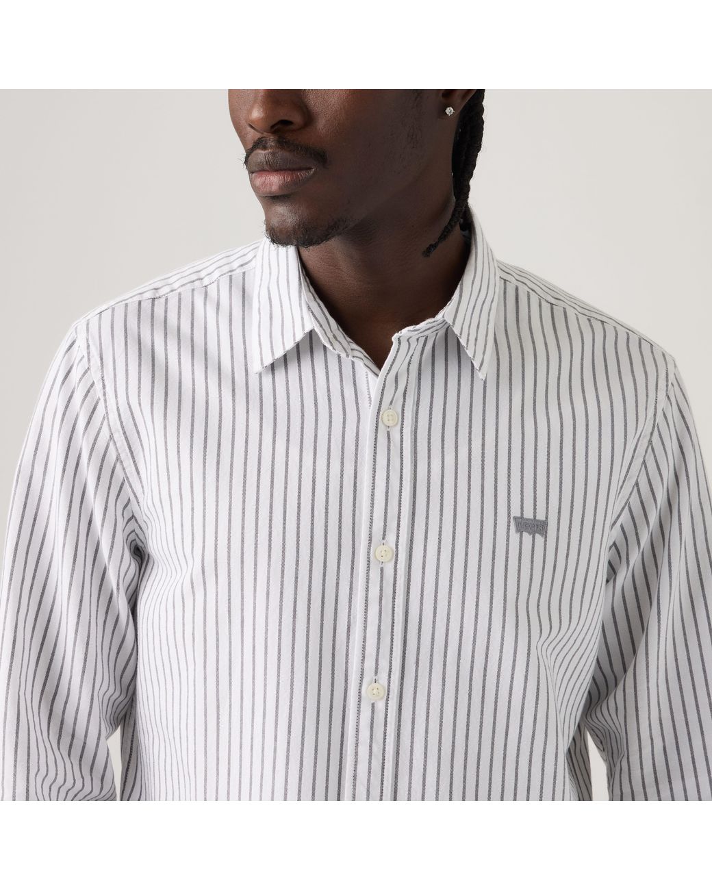 Levi's White Battery Housemark Standard Shirt for men