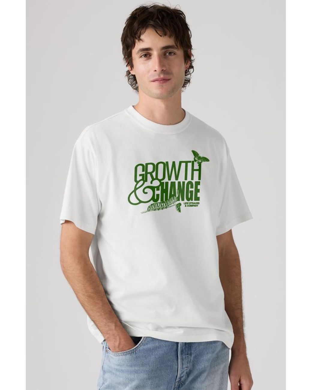 Levi's Green Graphic Vintage Fit Tee for men