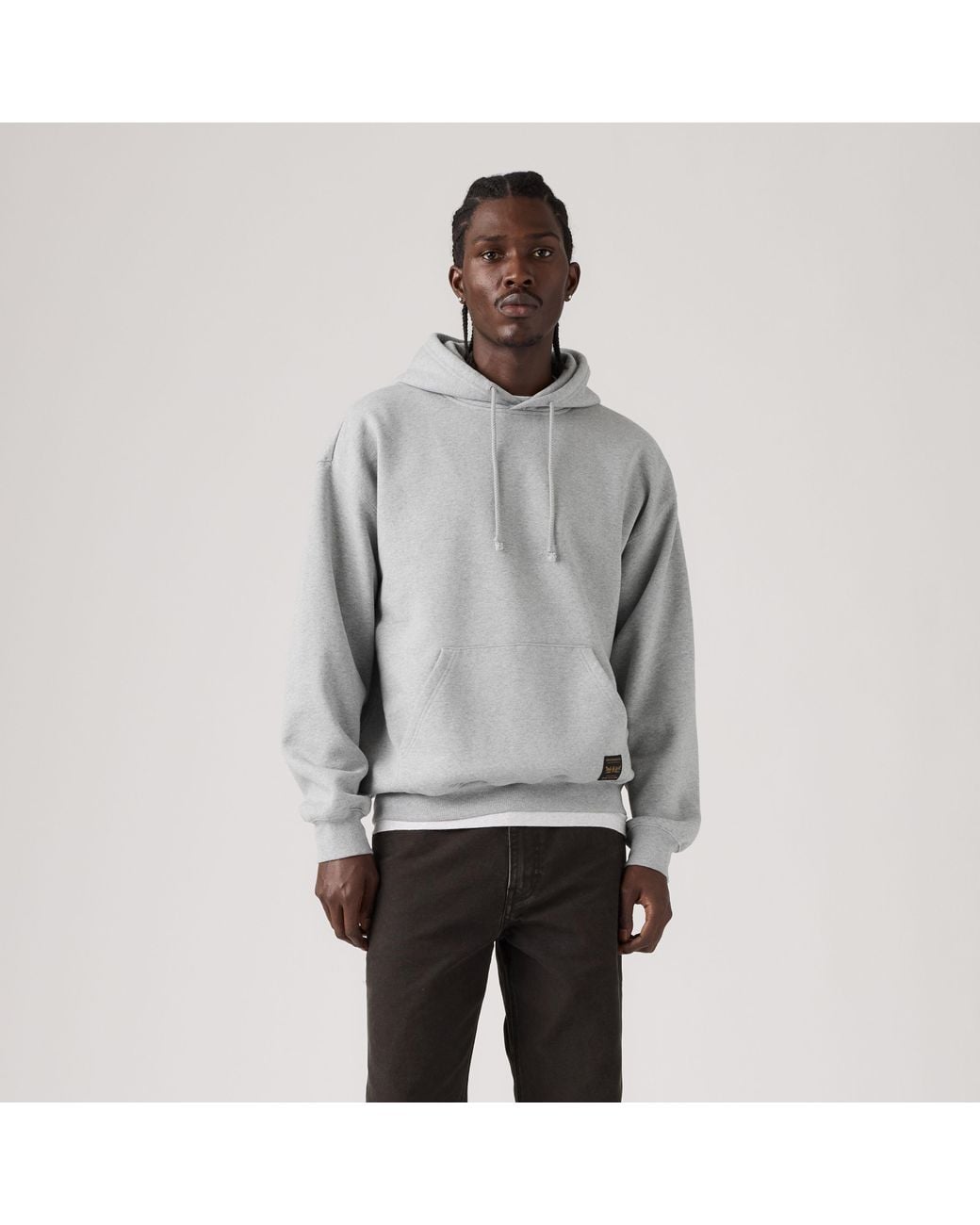 Levi's Workwear Pullover Hoodie in het Gray voor heren