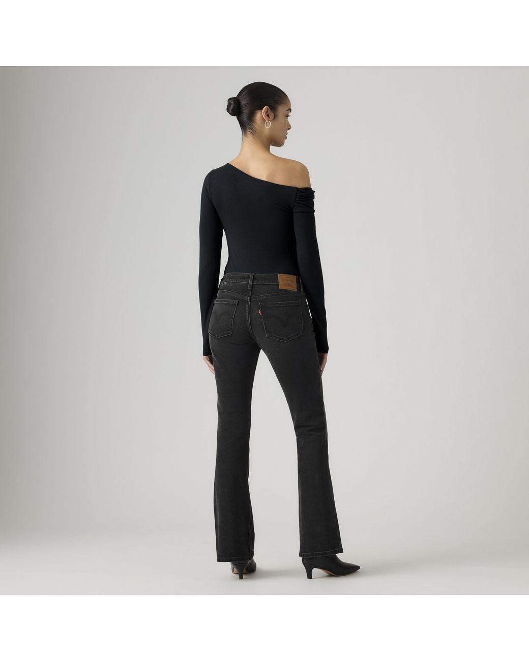 Jeans Low Slim Boot Levi's de color Black