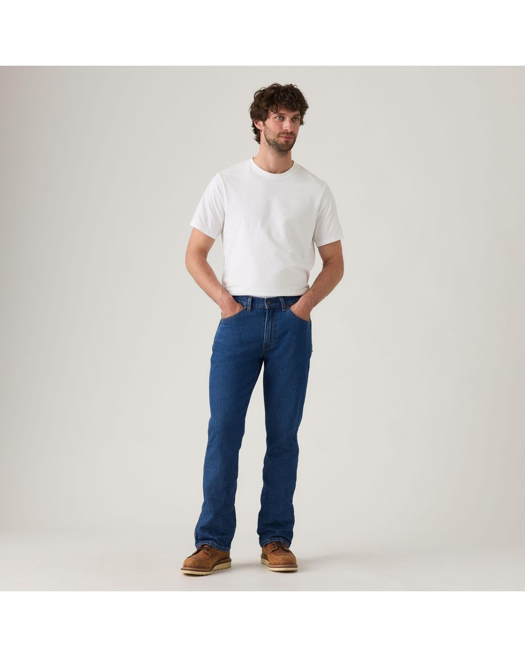 Levi's Blue 537 Western Bootcut Jeans for men
