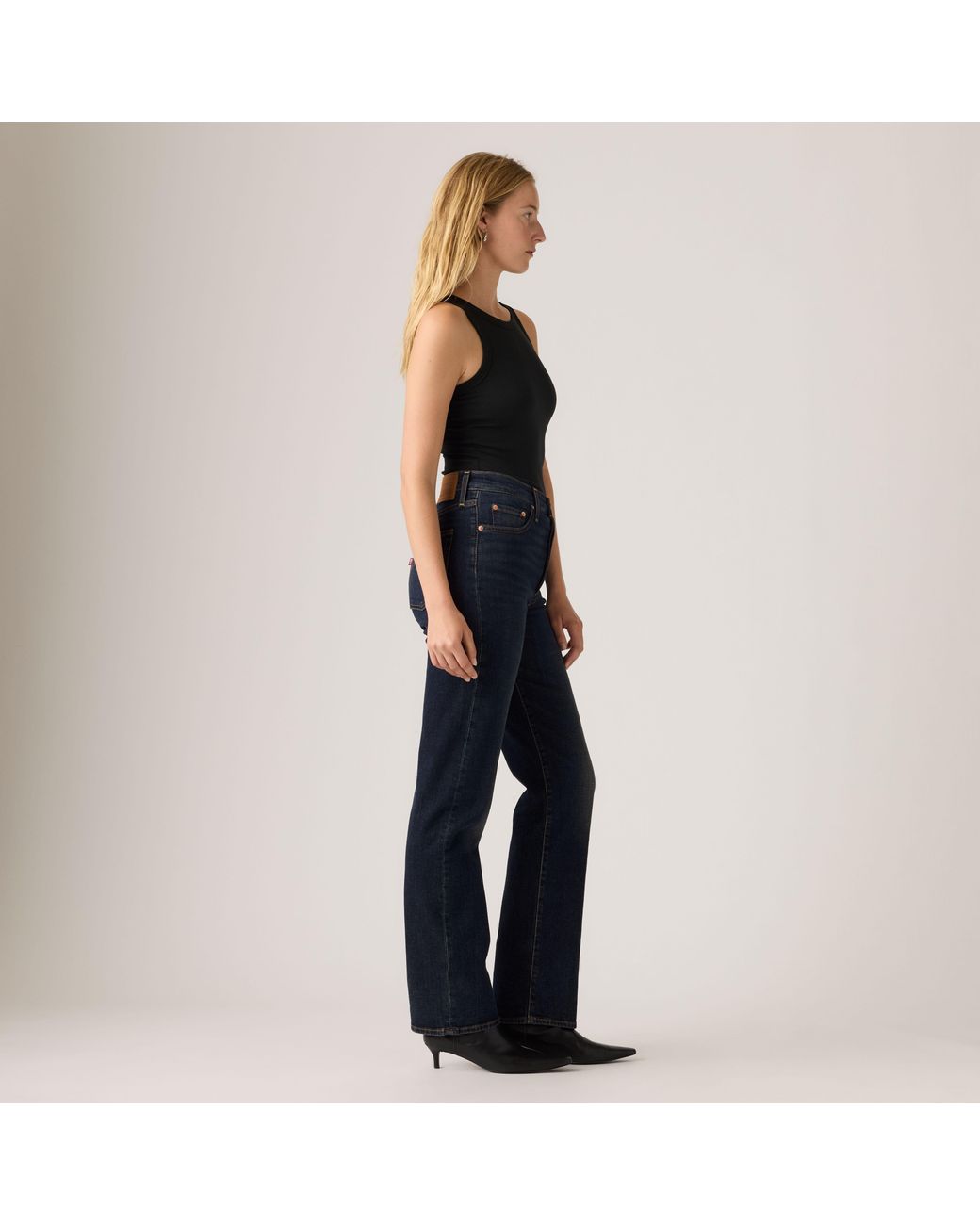 Levi's Ribcage Full Length Jeans in het Blue