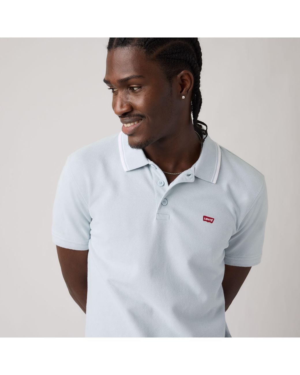 Levi's White Housemark Polo Shirt for men
