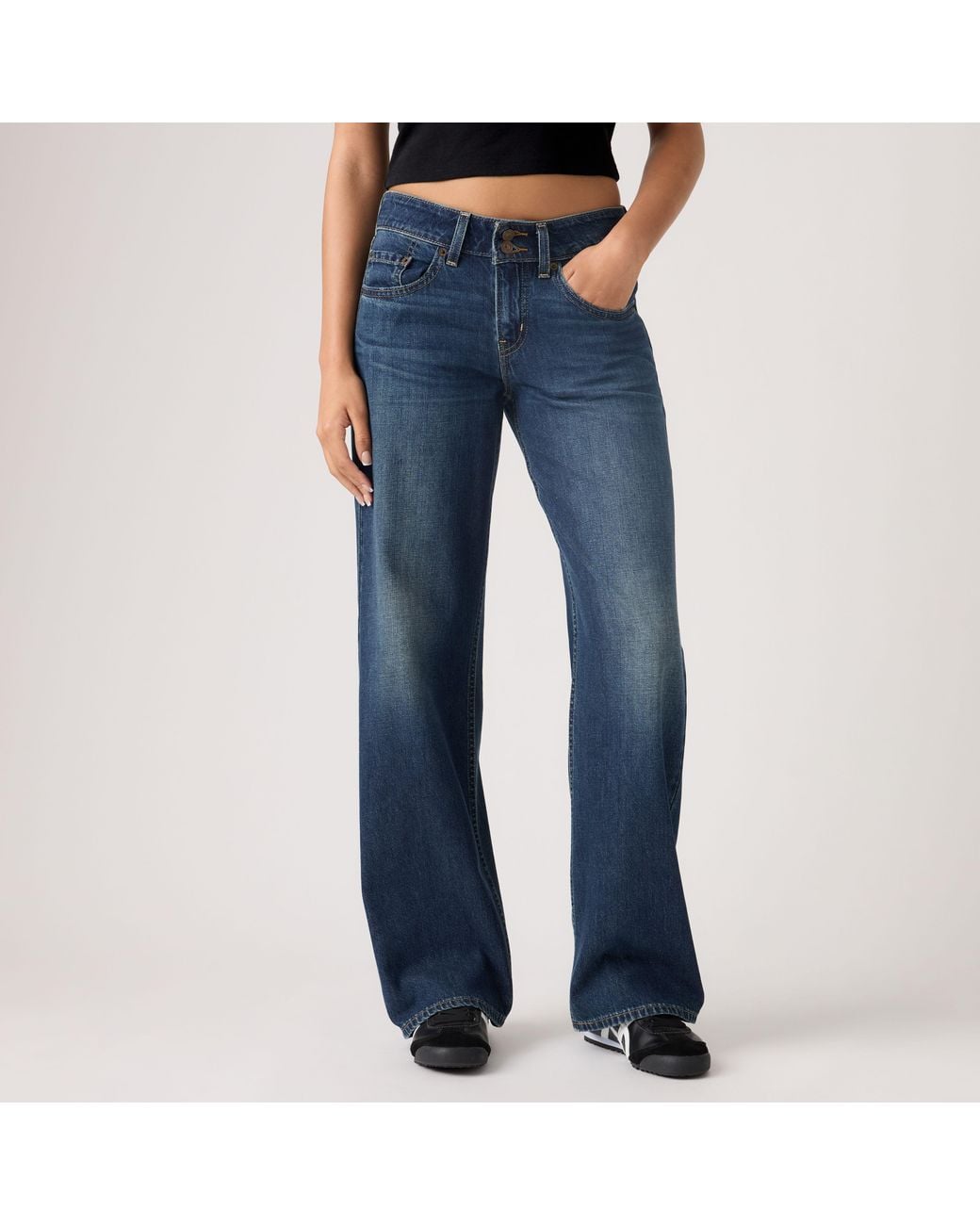 Levi's Superlow Loose Lightweight Jeans in het Blue