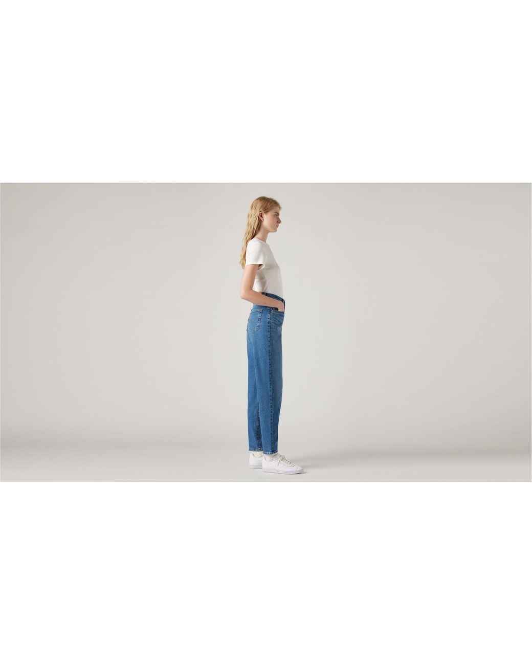 Levi's Blue High Waisted Mom Jeans