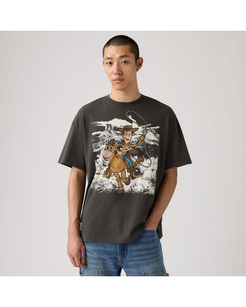 Levi's X Toy Story Boxy Tee in Black for Men | Lyst UK