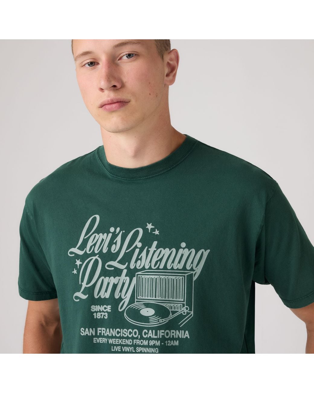 Levi's Green Graphic Vintage Fit Tee for men
