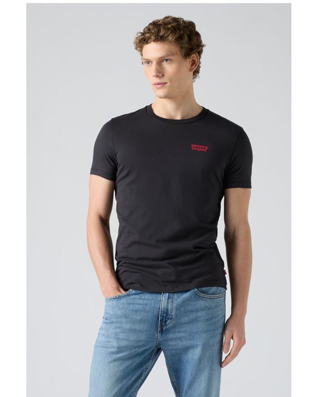 Levi's Blue Graphic Crewneck T Shirt 2 Pack for men