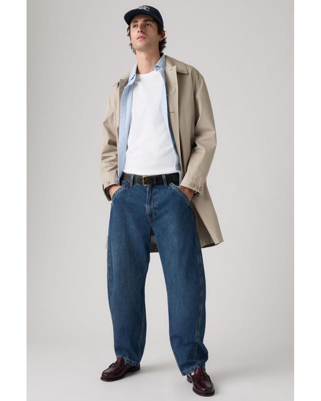 Levi's Blue Baggy Barrel Jeans for men