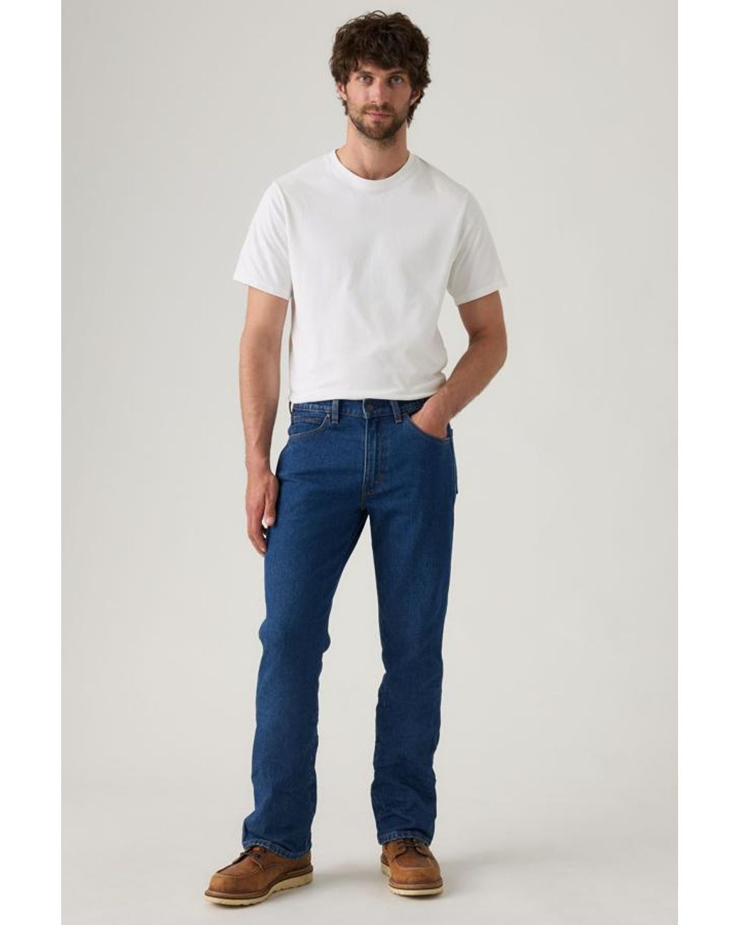 Levi's Blue 537 Western Bootcut Jeans for men