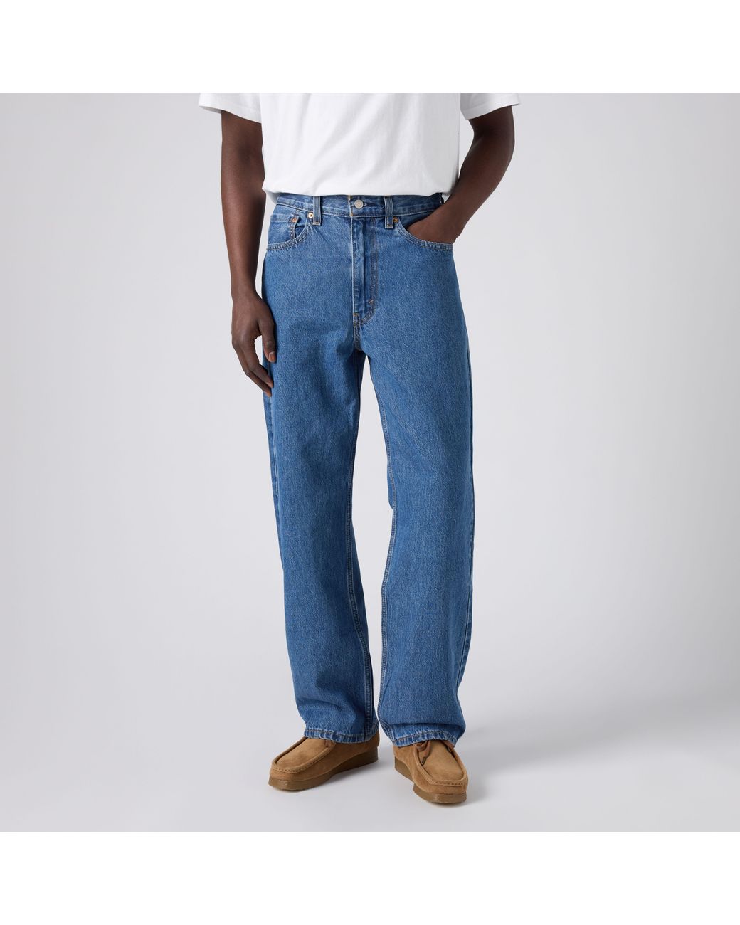 Levi's Blue 565 Loose Straight Jeans for men