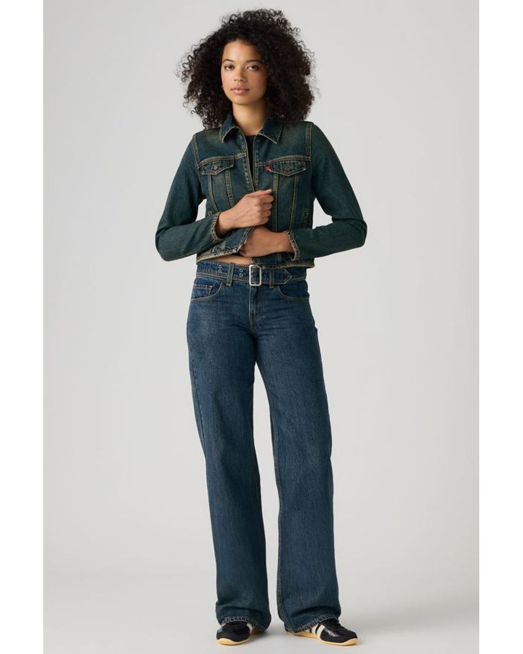 Levi's Blue Belted Superlow Loose Jeans