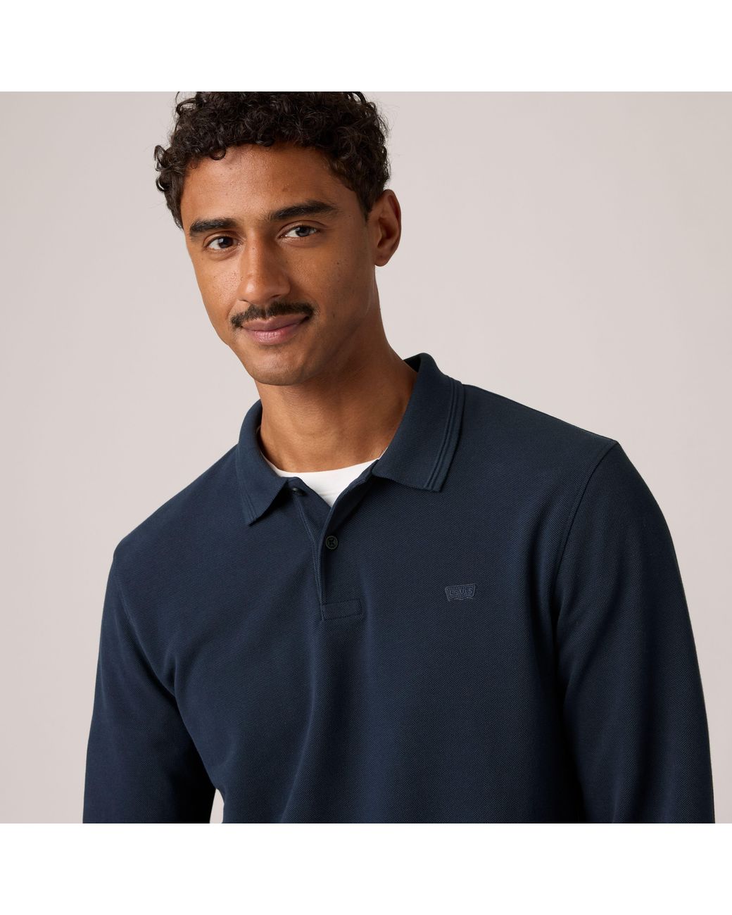 Levi's Blue Long Sleeve Original Polo for men
