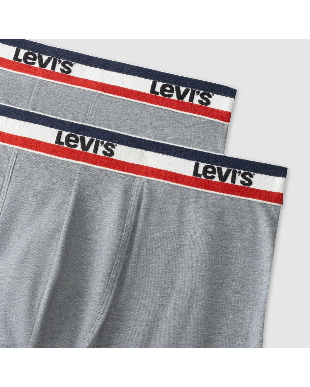 Levi's Repeat Logo Boxer Brief 2 Pack in het Gray voor heren