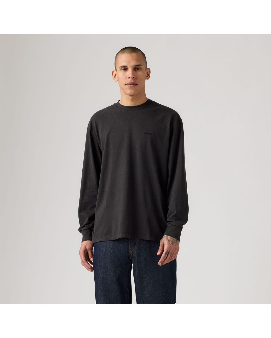 Levi's Black Long Sleeve Authentic Tee for men