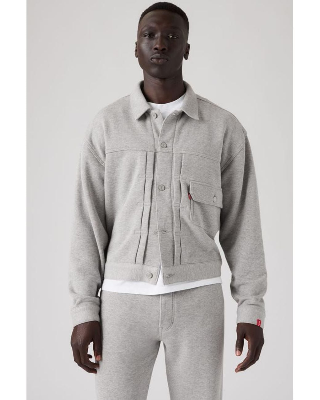 Levi's Gray X Beams X Loopwheeler Super Wide Type I Jacket for men
