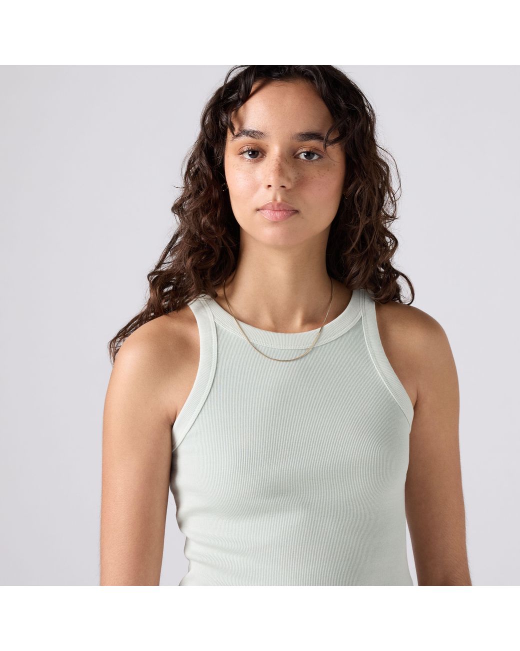 Levi's White Essential Racer Tank Top