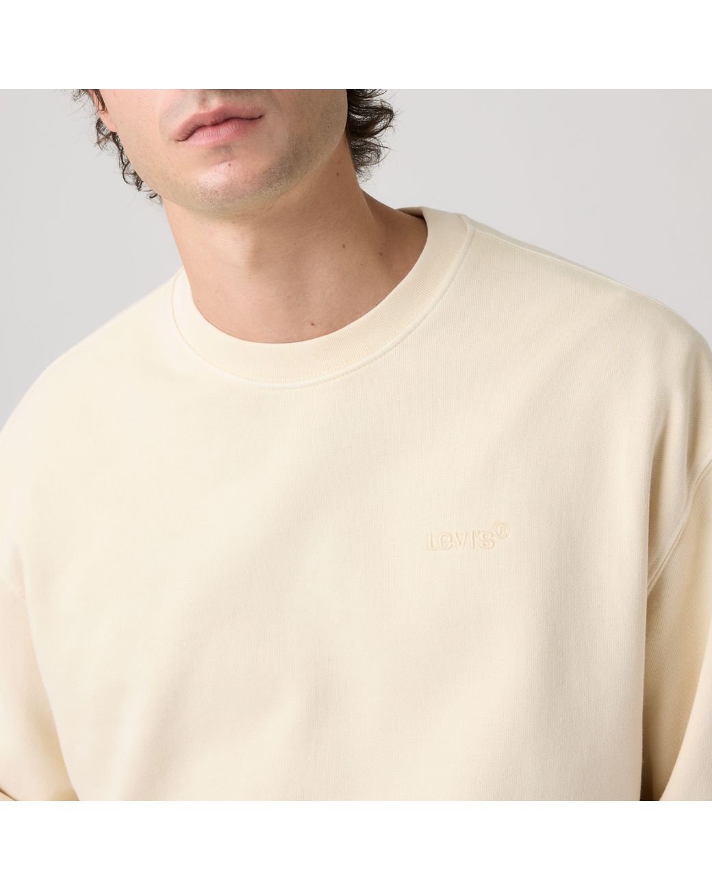 Levi's Natural Authentic Crewneck Sweatshirt for men