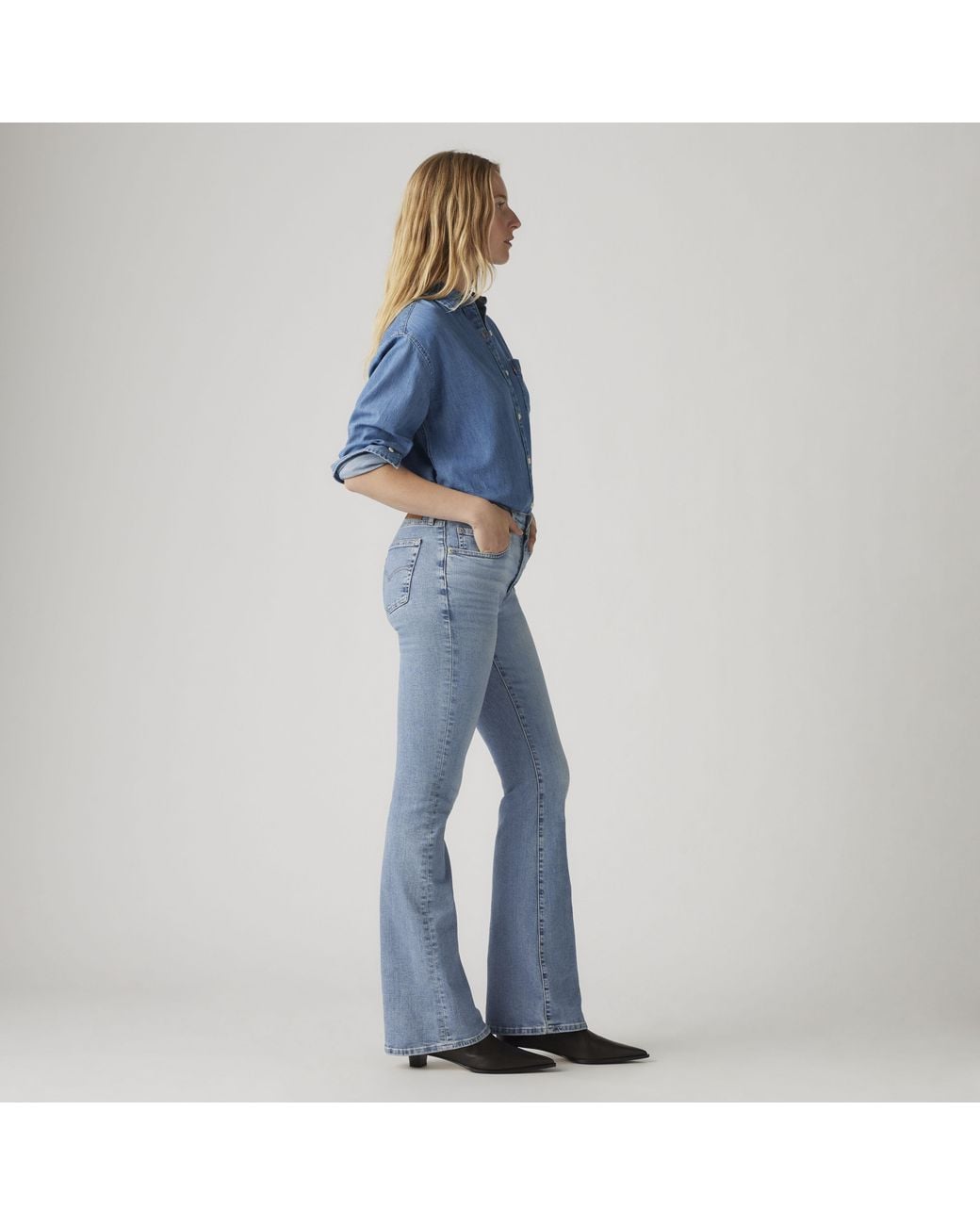 Levi's Black 726 High Rise Flare Jeans