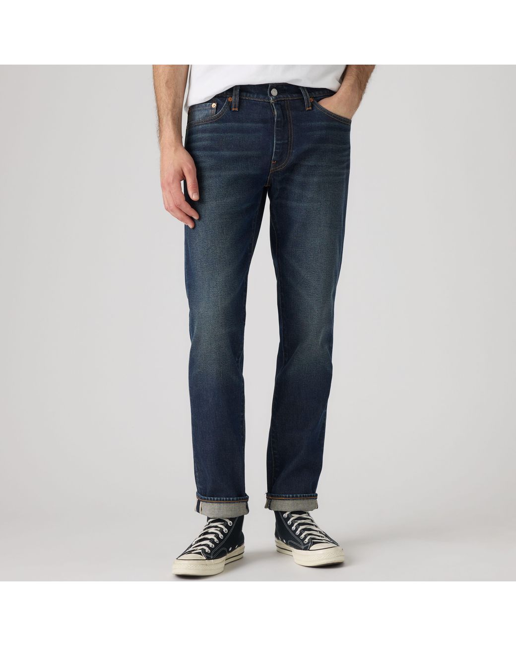 Levi's Blue 511 Slim Selvedge Jeans for men