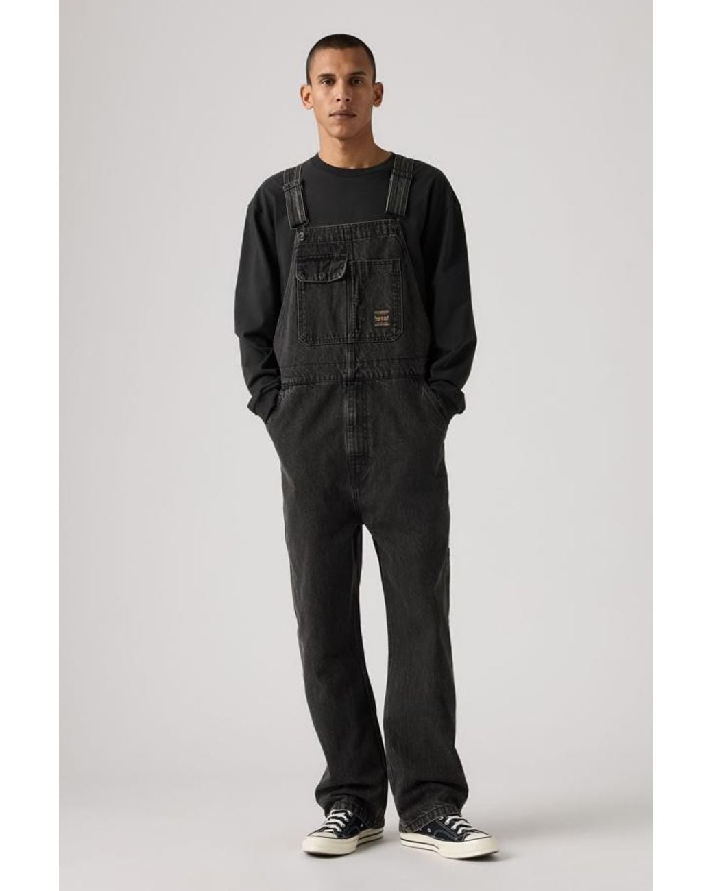 Levi's Black Loose Overalls for men