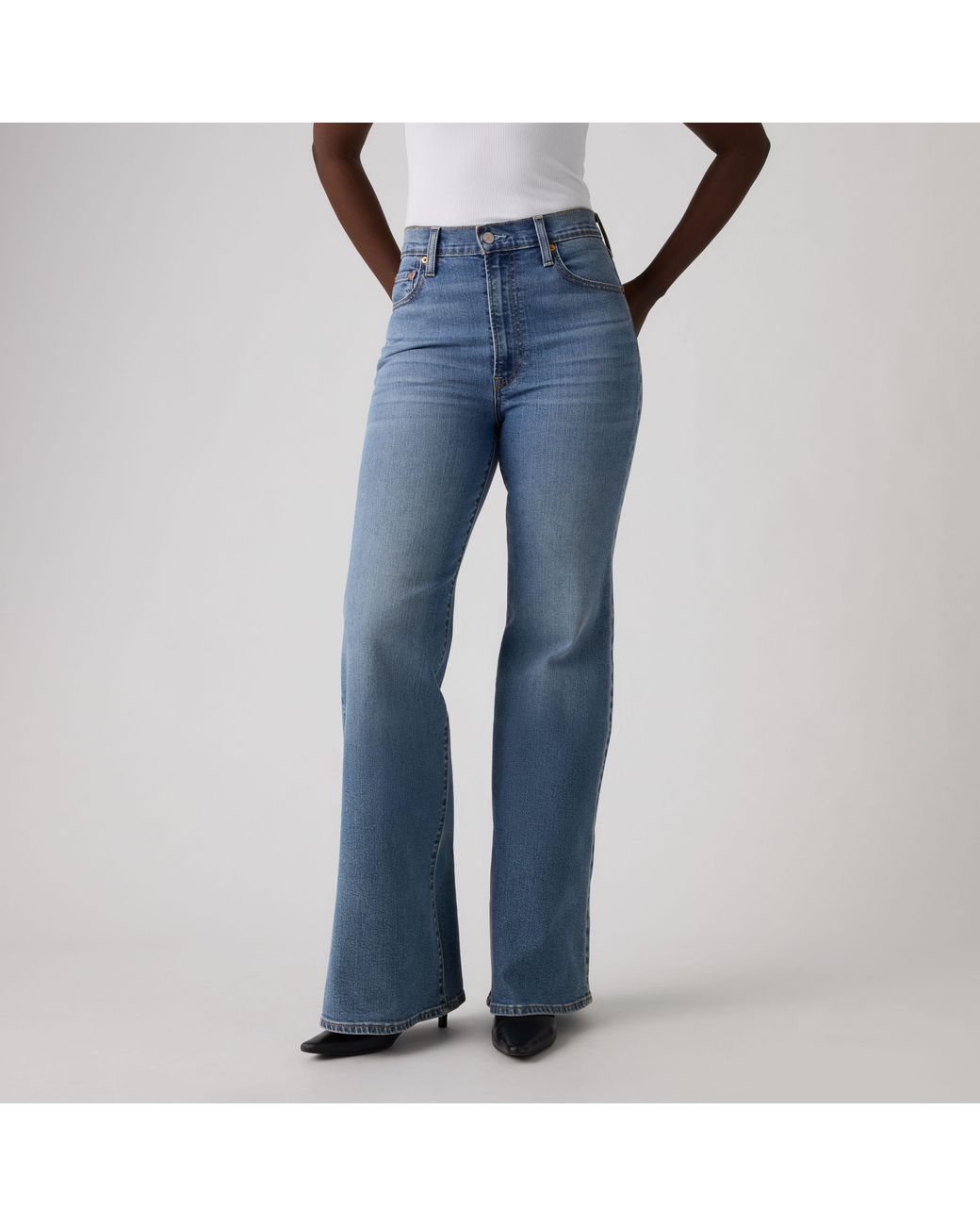 Levi's Blue Ribcage Bell Jeans