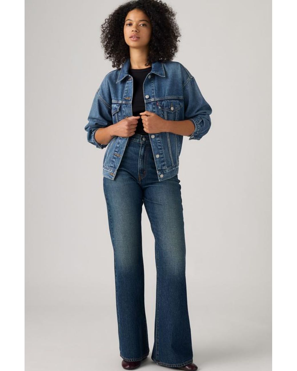 Levi's Blue Cinch Flare Jeans