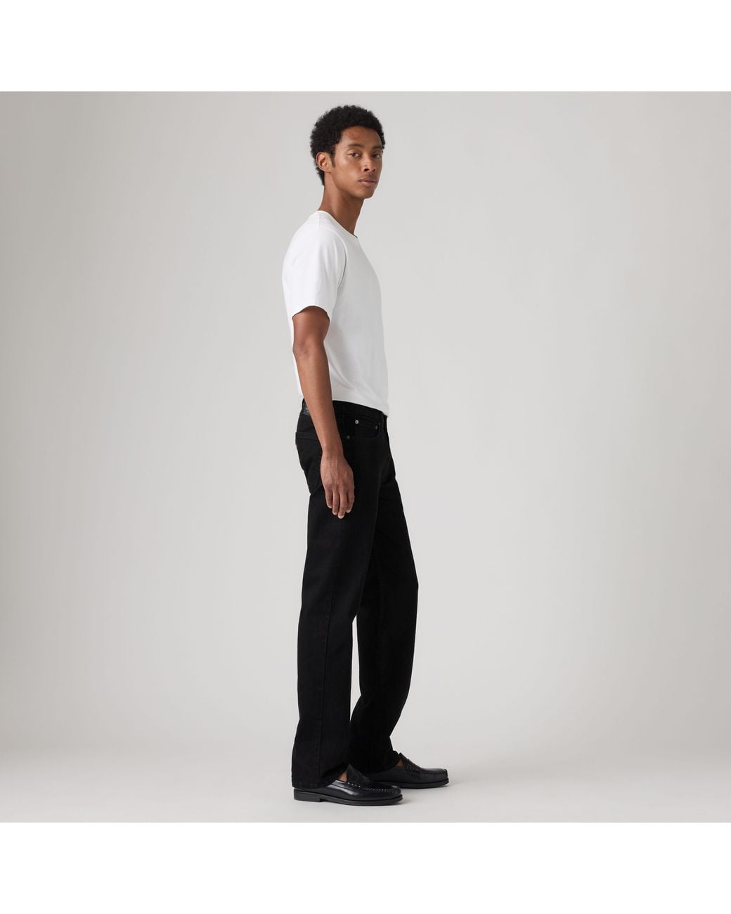 Levi's White 514 Straight Jeans for men