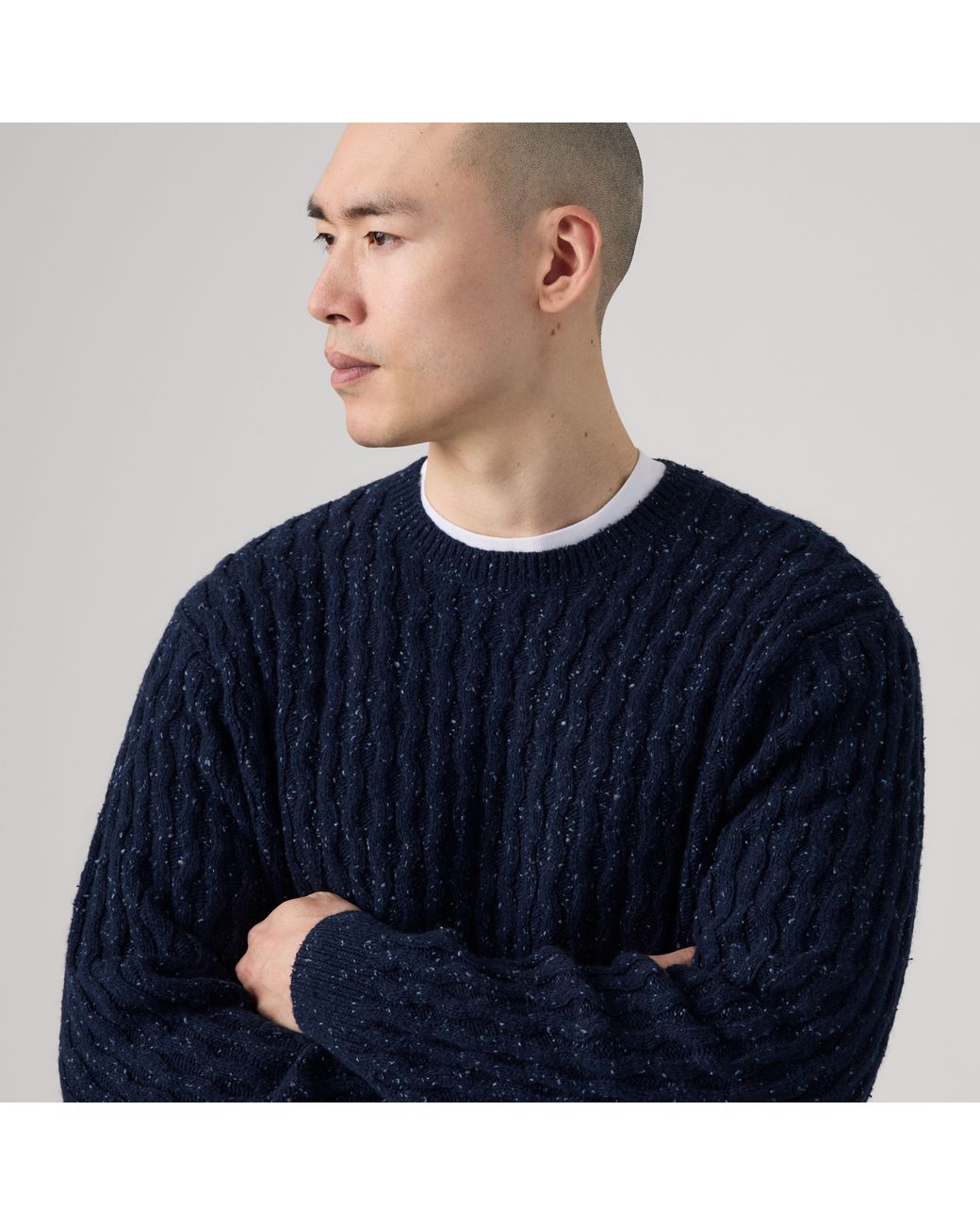 Levi's Blue Presidio Crewneck Sweater for men