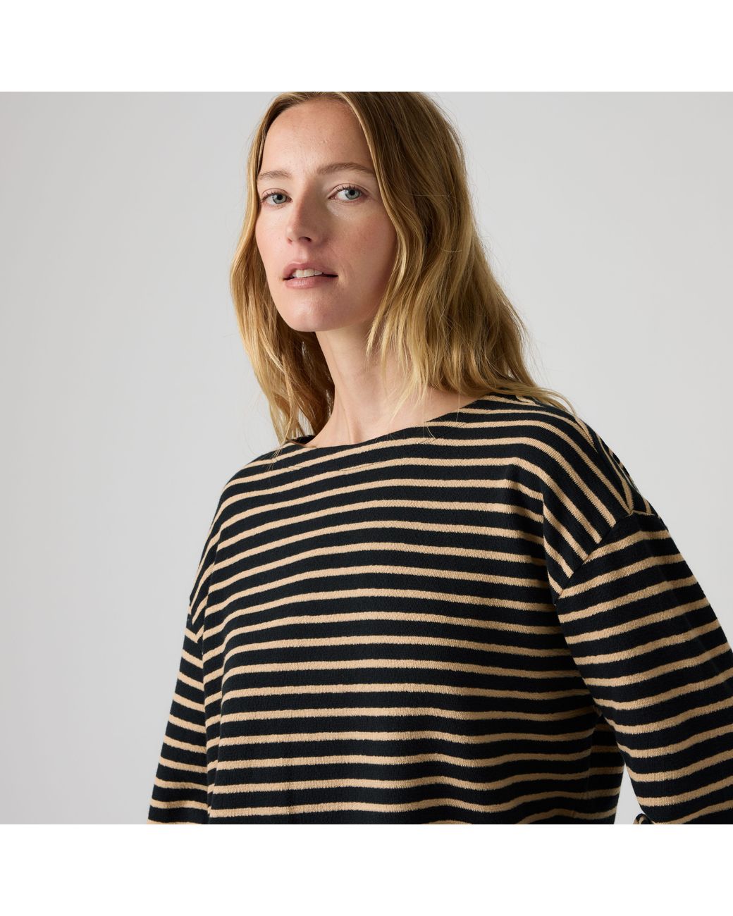Levi's Black Esme Relaxed Long Sleeve Top