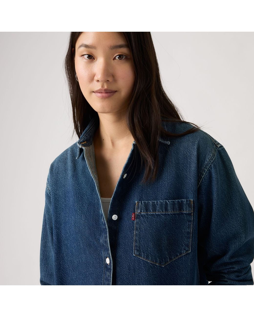 Levi's Blue Harlie Boyfriend Shirt