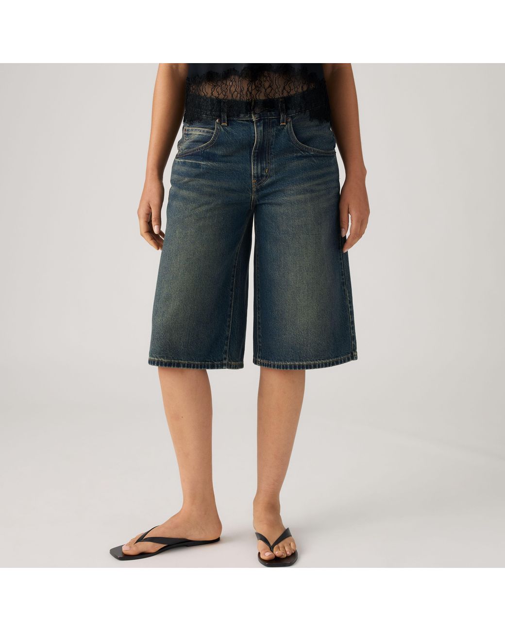 Levi's Blue Super Baggy Jorts