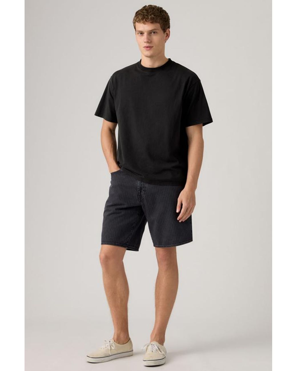 Levi's Black 468 Loose Shorts for men