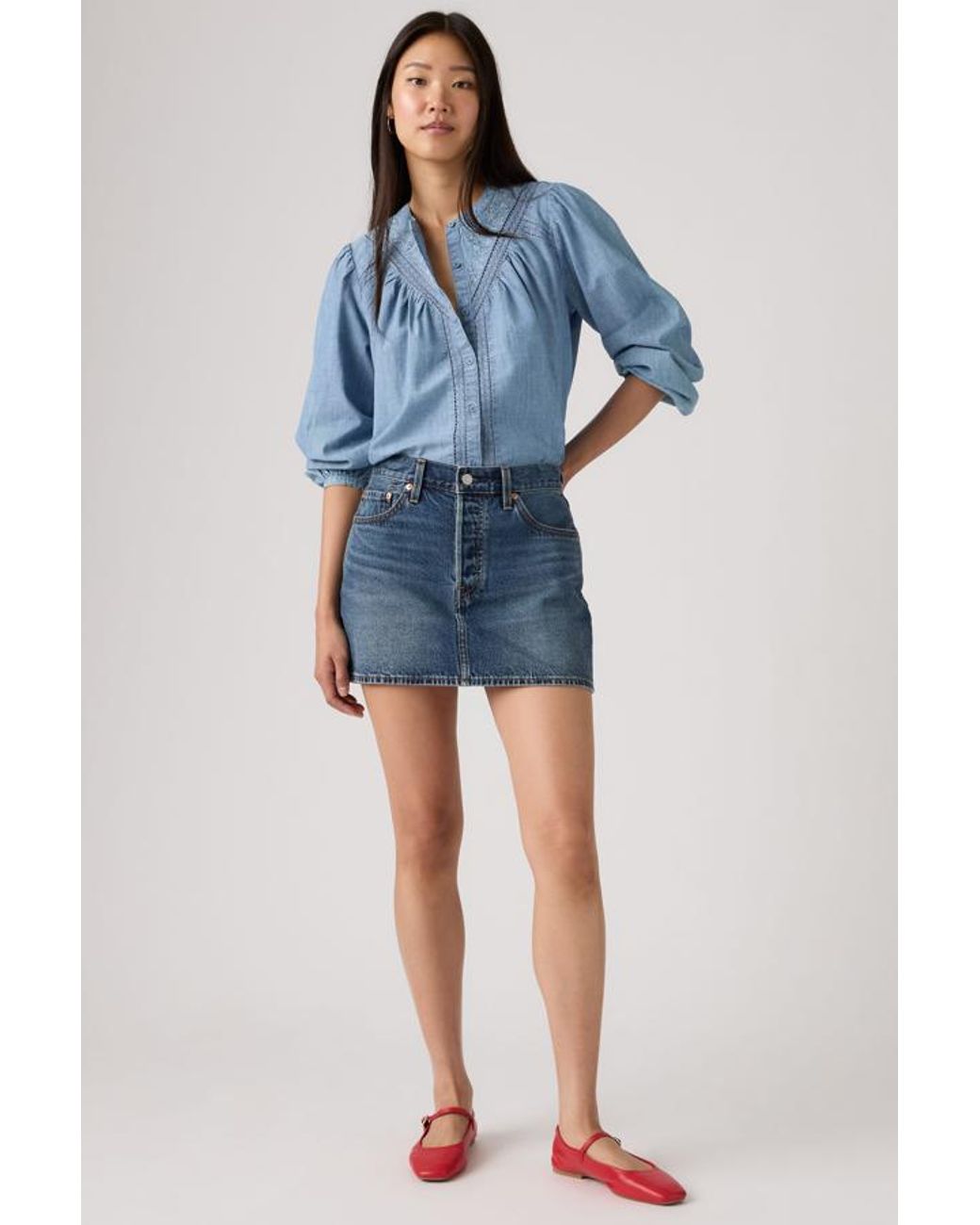 Levi's Icon Rok in het Blue