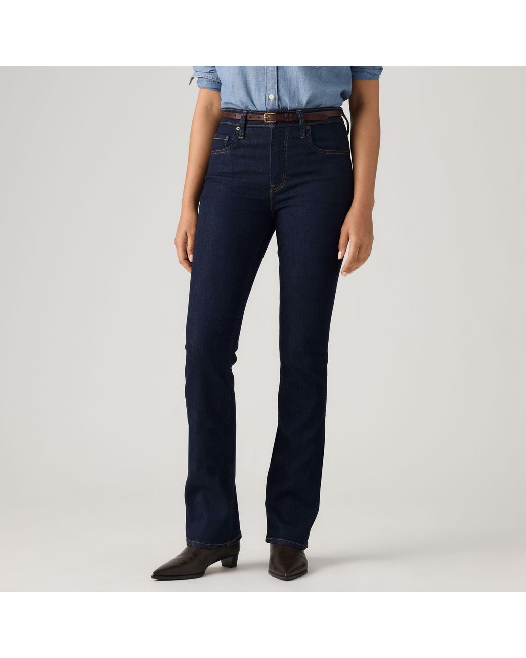 Levi's Blue 725 High Rise Bootcut Jeans